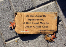 Never judge by appearances