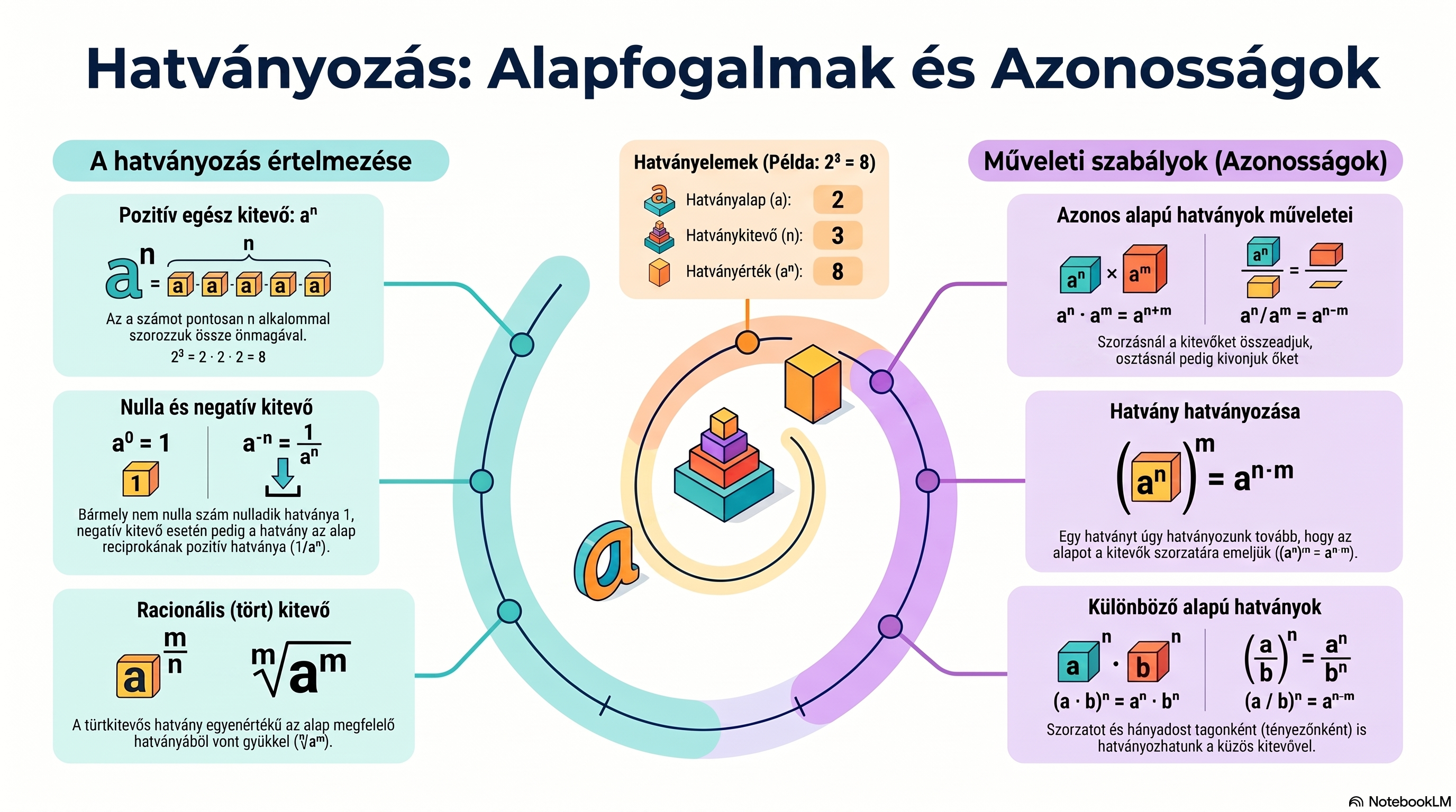 Hatványozás azonosságai