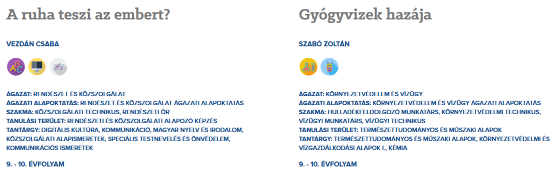 Mintaprojektek