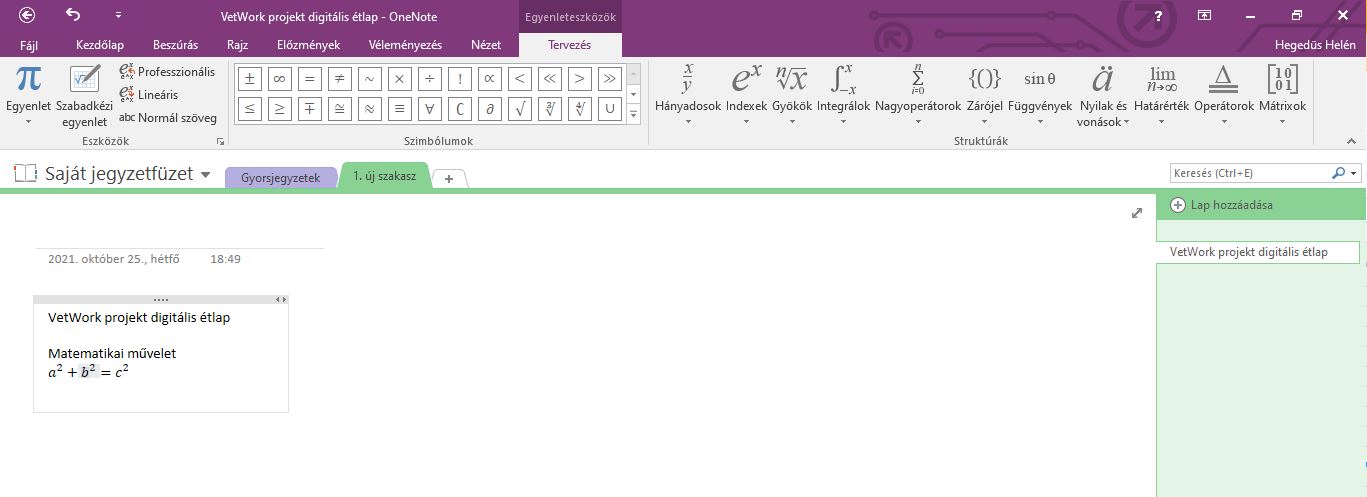 OneNote asztali alkalmazás