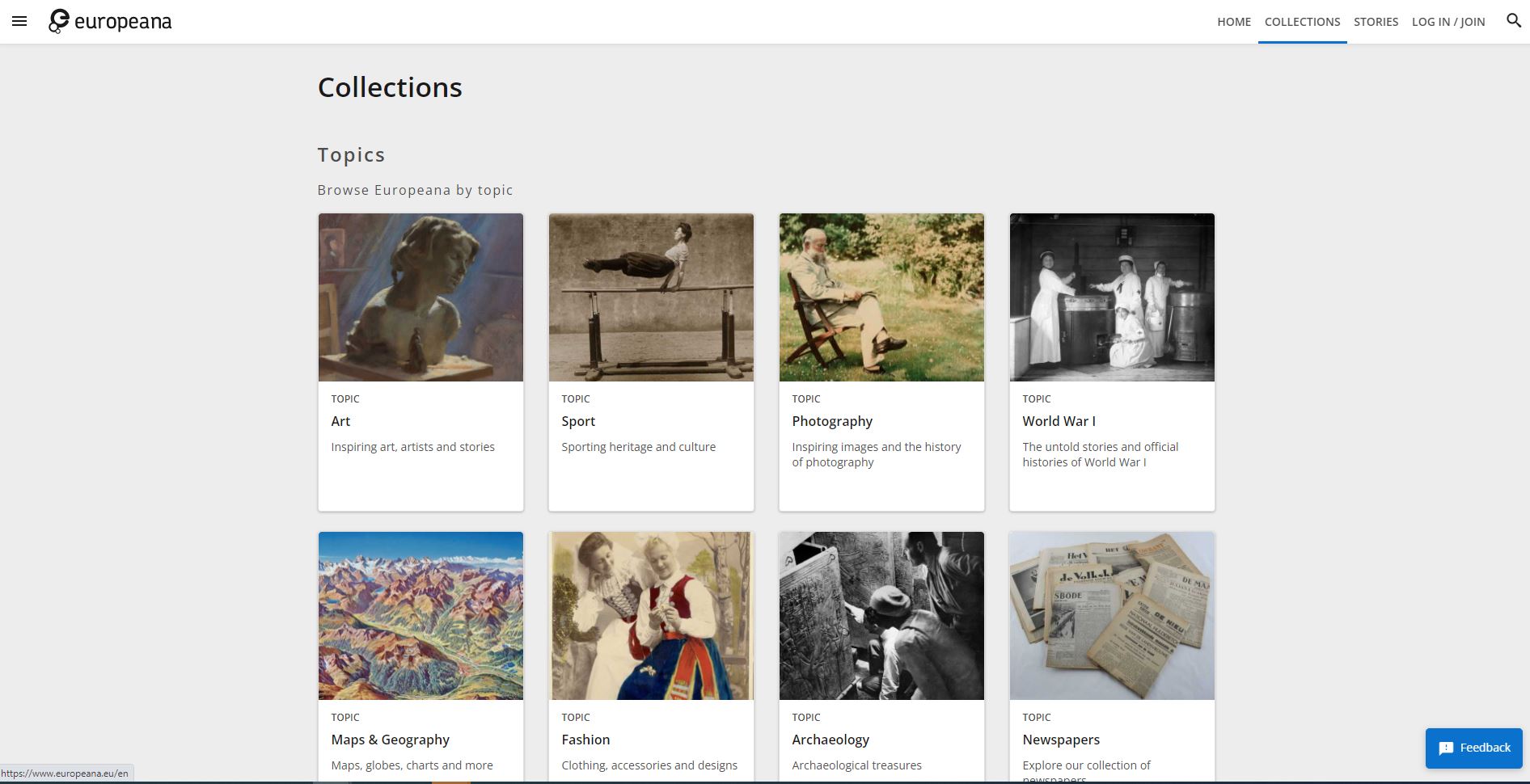 Europeana website