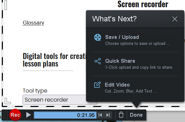 screen recording