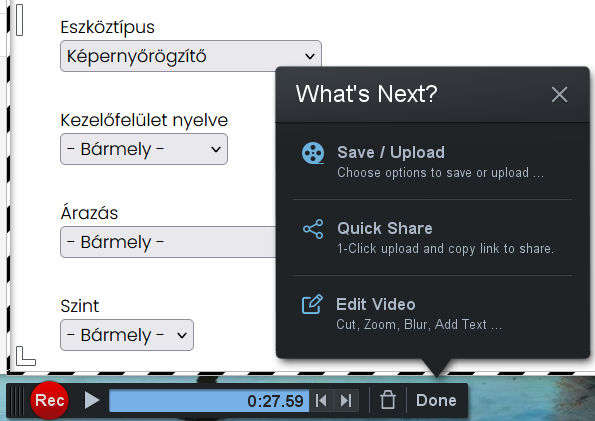 screen recording