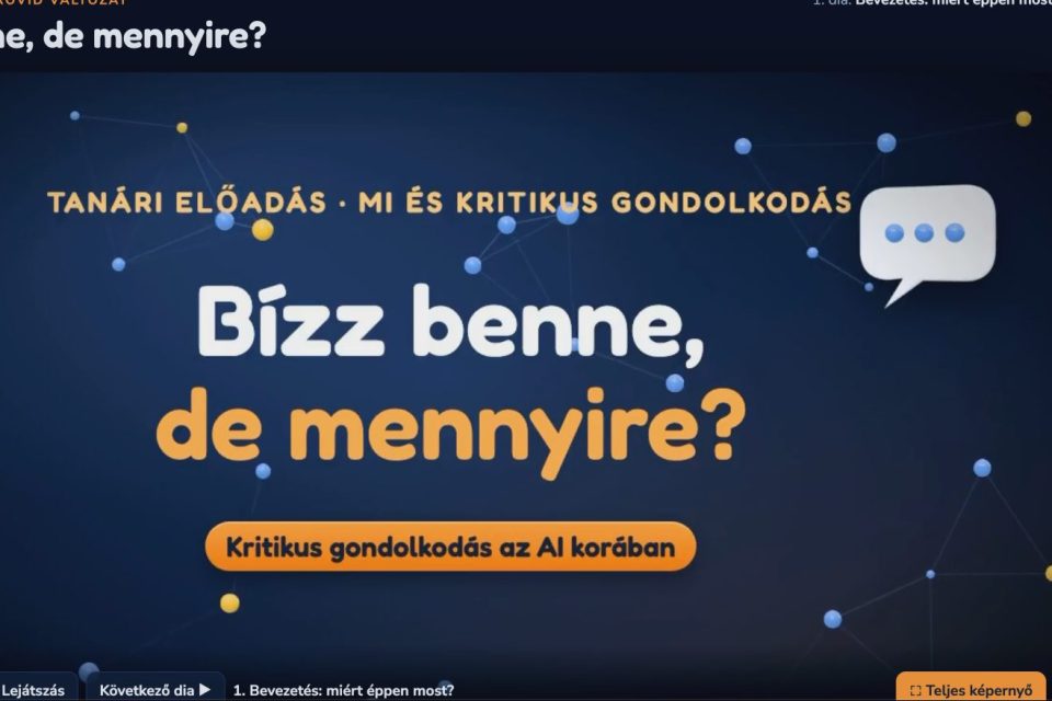 Kritikus gondolkodás az AI korában