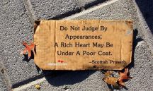 Never judge by appearances