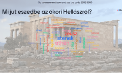 Összefoglaló óra a görög-római valláshoz