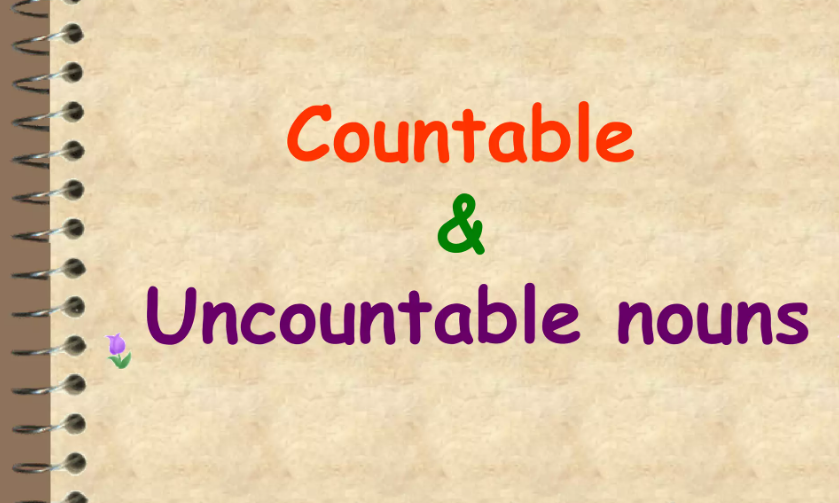 Countable and uncountable nouns