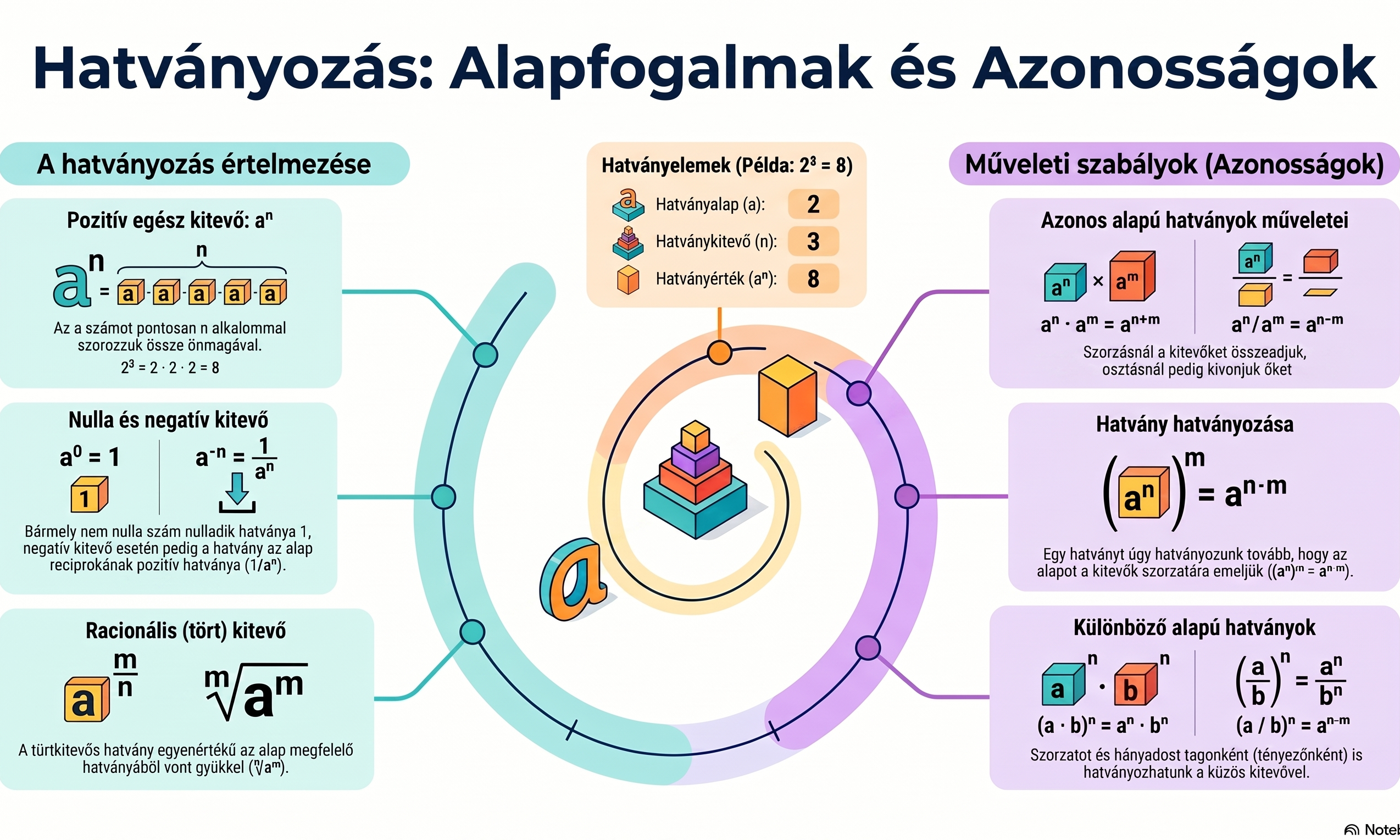 Hatványozás azonosságai